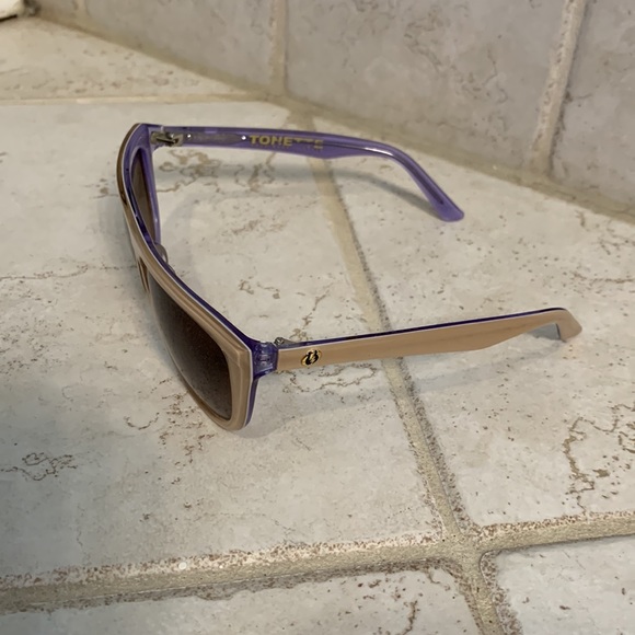 Electric tan/cream and purple sunglasses - Picture 4 of 5